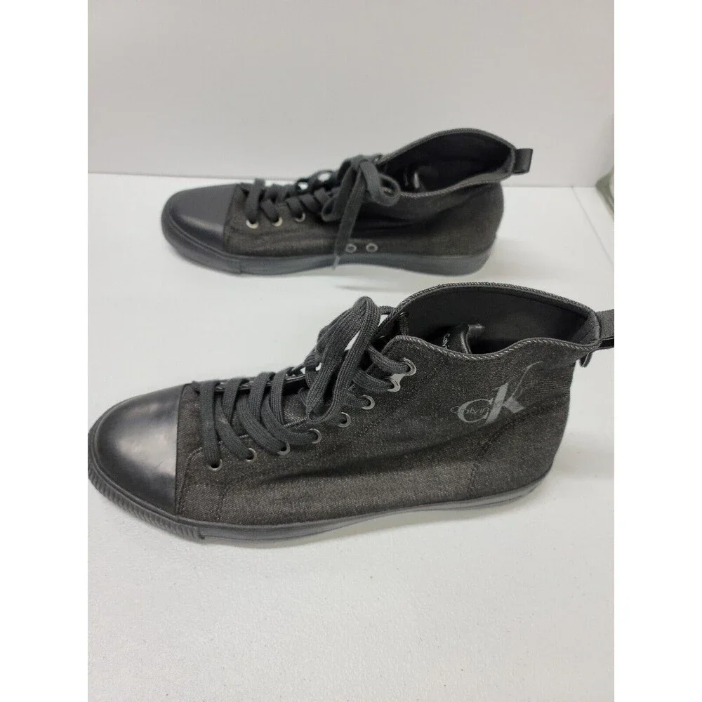 Calvin Klein Bensi CK Monogram High Top Mens Designer Sneakers Shoes 11.5
